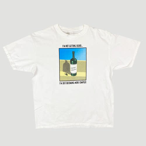 90'sWineComplex葡萄酒图T恤男