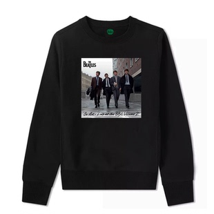 披头士The Beatles欧美复古做旧男士打底宽松街头风摇滚圆领卫衣