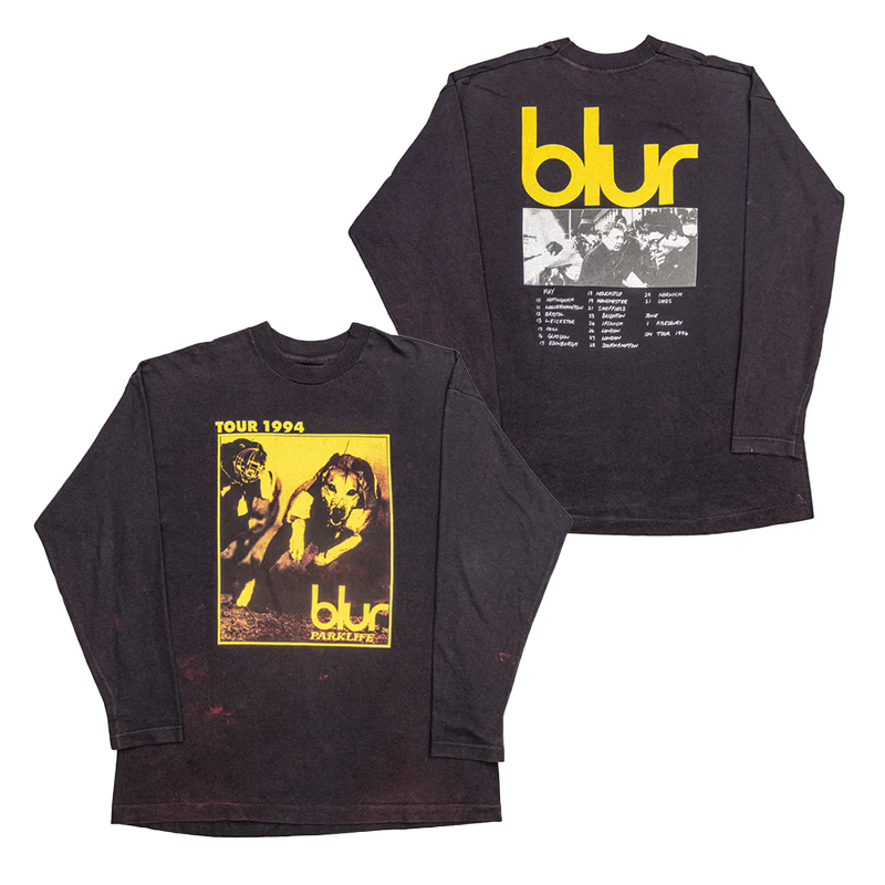 blur复古朋克纯棉长袖T恤