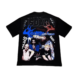 System Of A Down体制崩溃简称SOAD美国摇滚乐队宽松直喷短袖T恤