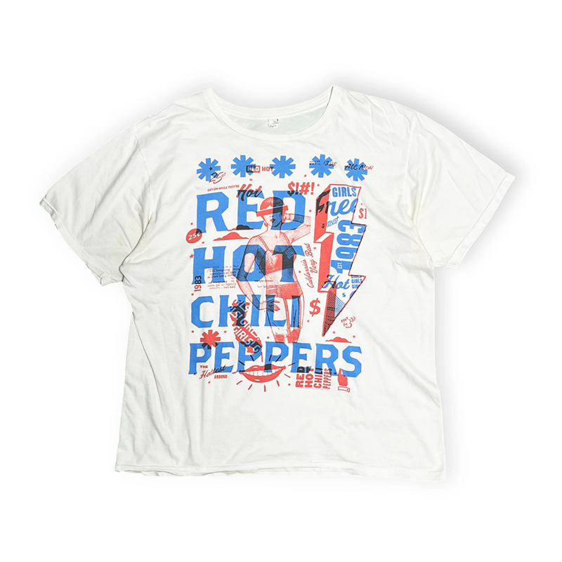 Red Hot Chili Peppers红辣椒乐队RHCP美式vintage高街短袖男T恤,男装,T恤,淘宝优惠券,粉丝福利购,淘宝优惠卷