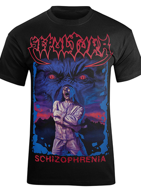 埋葬SEPULTURA乐队欧美潮牌暗黑嘶哄速度金属摇滚短袖美式宽松T恤