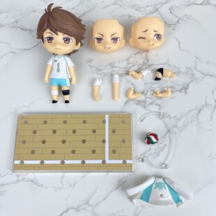 GSC粘土人563排球少年第二季 及川彻 头发脸壳手配件分尸正版散货