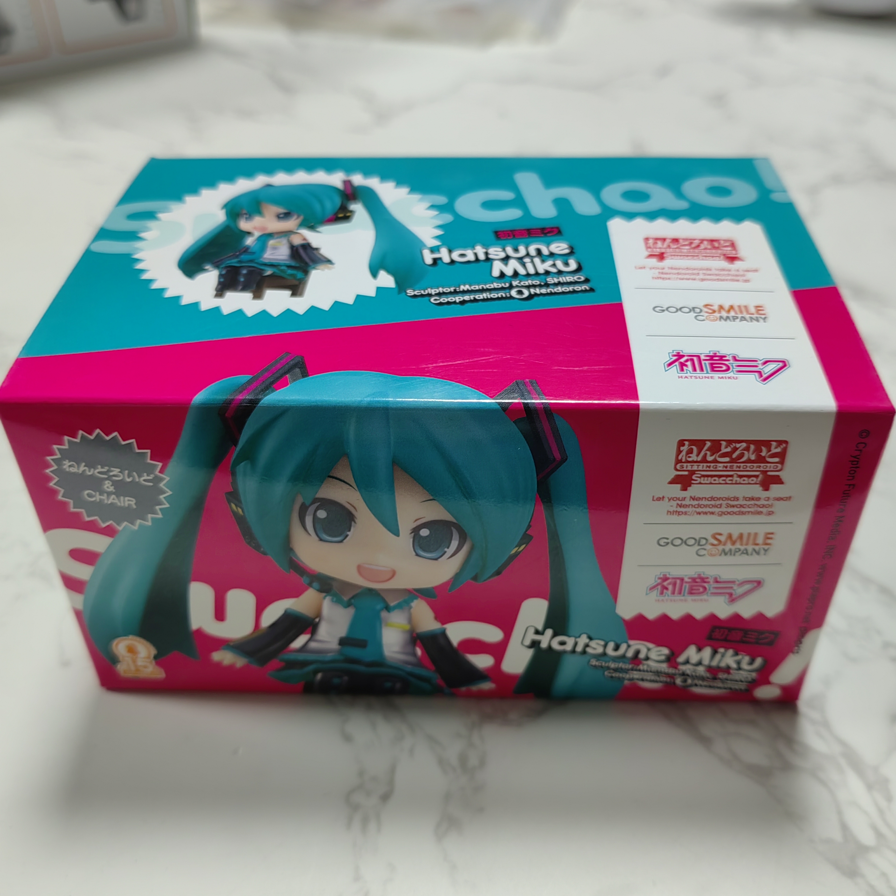 Swacchao V家 初音未来 miku 坐姿 GSC 初音未来粘土人坐姿