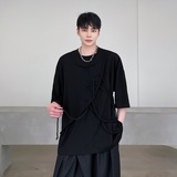 夏季圆领纯棉黑色t恤男士流行帅气休闲宽松半袖A345-1809-P55,男装T恤,电商A345,四季星座 夏季圆领纯棉黑色t恤男士流行帅气休闲宽松半袖A345-1809-P55,男装T恤,电商A345,四季星座