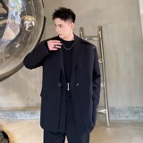 2025年春季新款假二件西服铁环装饰青年流行西装A345-1865-P150，男装西服套装，电商A345