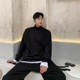 原创设计师暗黑风宽松打底衫潮牌个性飘带套头卫衣A345-1129-P68，男装T恤，电商A345
