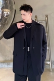 2025年春季新款假二件西服铁环装饰青年流行西装A345-1865-P150，男装西服套装，电商A345
