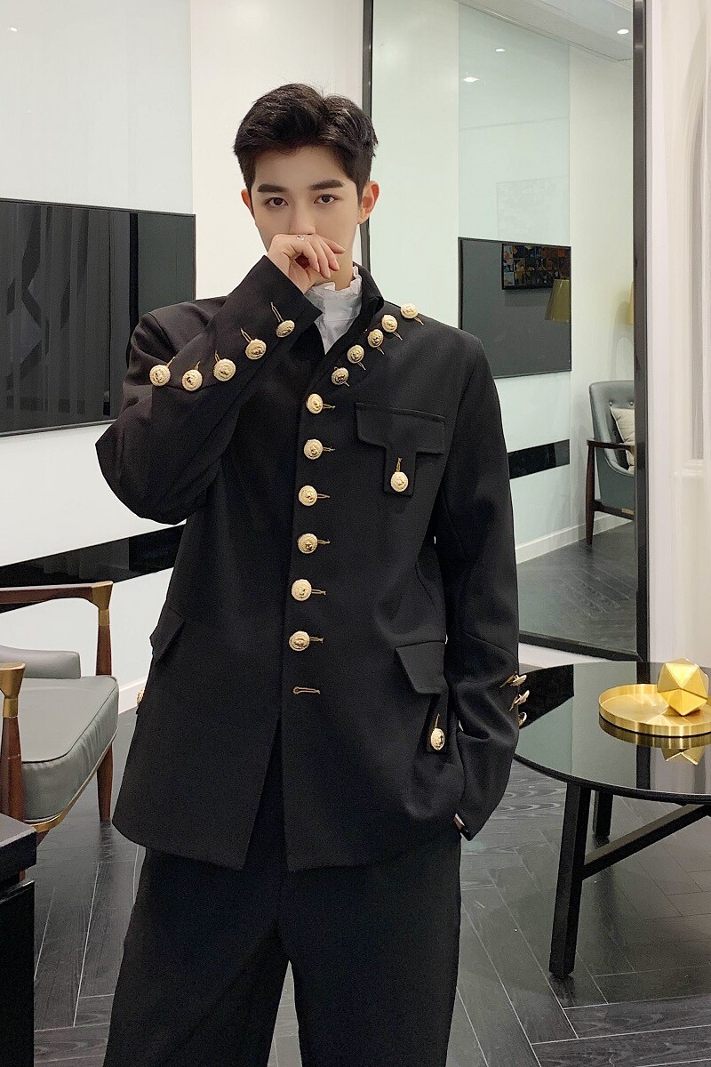 欧美潮男百搭休闲夹克宽松青年春秋上衣外套显瘦西服1600-P135,男装夹克,电商A345