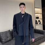 红炸街西服外套高级感黑色上衣设计感小众A345-1823-P135，男装西服，电商A345