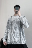 秋冬新款暗黑系外套男宽松韩版钻石绒织带铆钉卫衣A345-1301-P80，女装短外套，电商A345