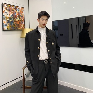 欧美潮男百搭休闲夹克宽松青年春秋上衣外套显瘦西服1600-P135图片