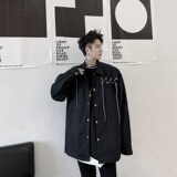 新款欧美春秋休闲外套潮流韩版网红抽绳配饰夹克男A345-1177-P110，男装夹克，电商A345