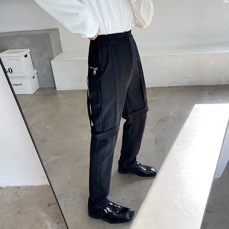 春夏长裤坠感休闲西裤潮流韩版个性发型师哈伦裤男A345-1703-P75,男装西裤,电商A345