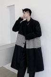 2025新品宽松显廋黑色呢子大衣男中长款毛呢外套A345-1225-P165，女装短外套，电商A345