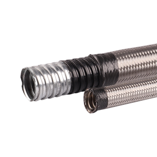 304不锈钢金属软管防爆编织网屏蔽管电线挠性机床保护穿线蛇皮管