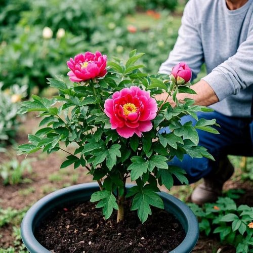 牡丹鲜花盆栽大苞观赏苗重