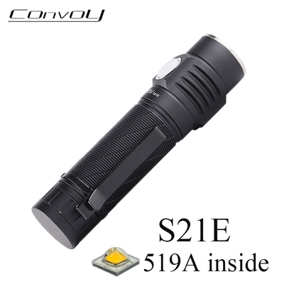 Convoy S21E Led 21700手电筒519A闪光灯C型充电口露营钓鱼工作灯