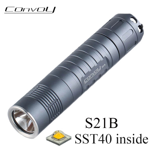 Convoy毛裤钛色S21B SST40 Led 手电筒2300lm21700钓鱼露营工作灯