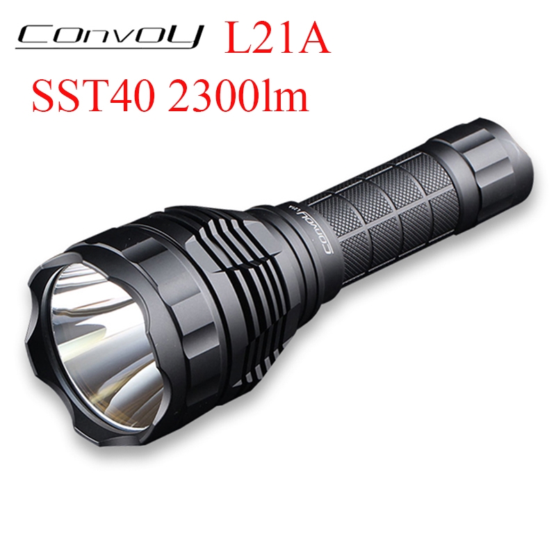Convoy毛裤手电筒L21A SST40 Led强光远射21700钓鱼露营登山徒步