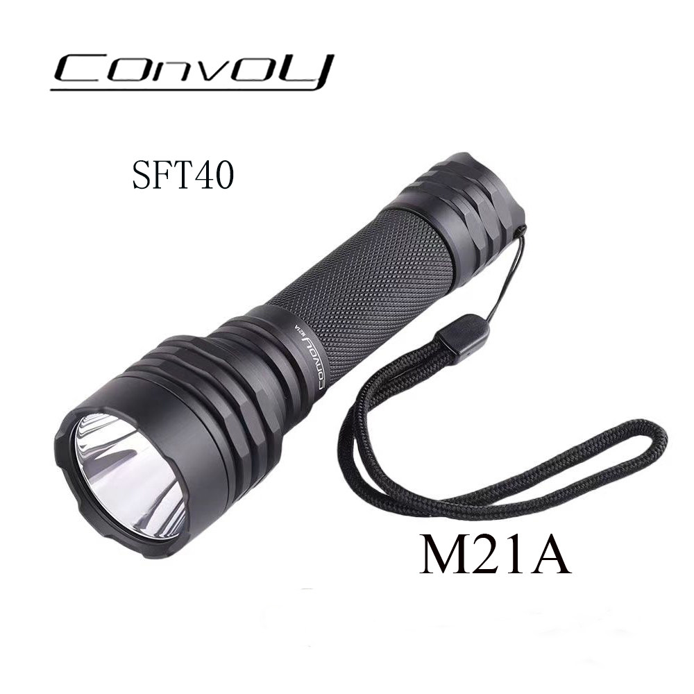 Convoy毛裤M21A SFT40 Led 21700 远射手电筒露营钓鱼登山
