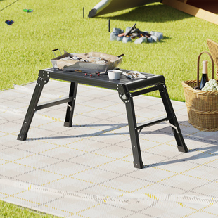 格美居折叠马凳加厚铝合金室内装 凳子 修工程梯子户外多功能便携式