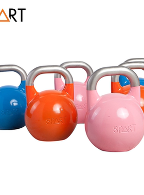 SPART健身钢壶铃家用专业彩色大重量全规格竞技壶铃健身运动