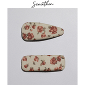 sincethen法式 发夹碎花侧边边夹刘海夹百搭发卡发饰甜美头饰发箍