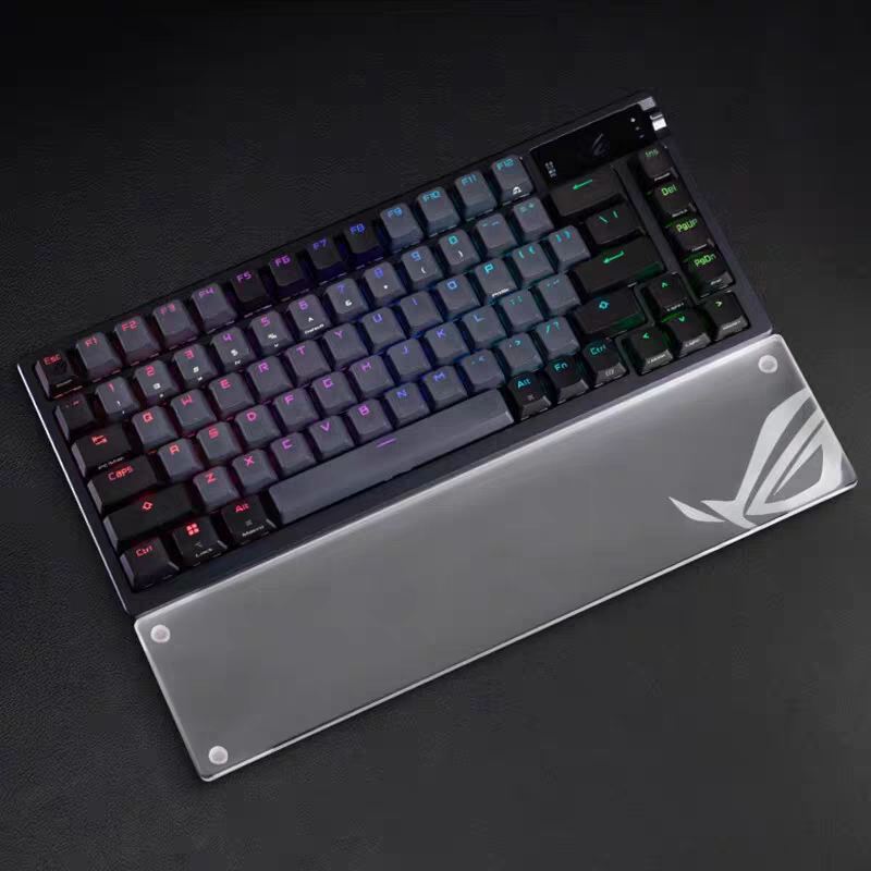 游侠亚克力键盘垫磨砂手腕键盘夜魔黑手机械垫腕托ROG托桌面适用