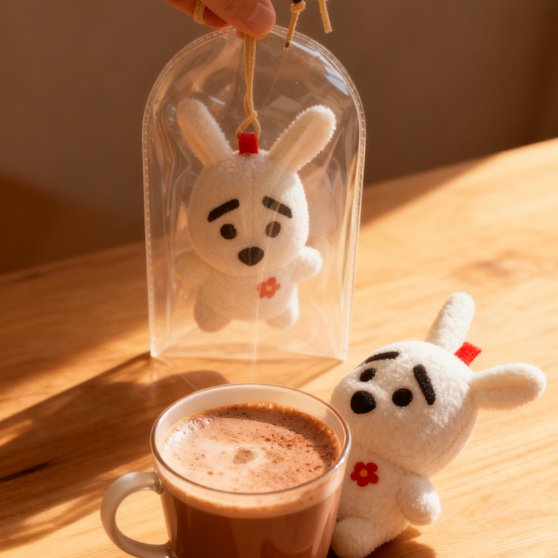 问童子兔子保护套收纳包遛娃包