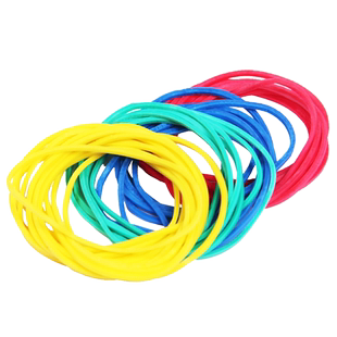 彩色橡皮筋 皮筋穿越 高弹力魔术道具近景舞台玩具