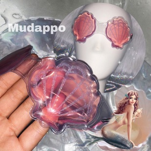 特价 出口闪闪人鱼姬贝壳睡眠冰袋眼罩小仙女冷敷冰敷加热敷眼罩