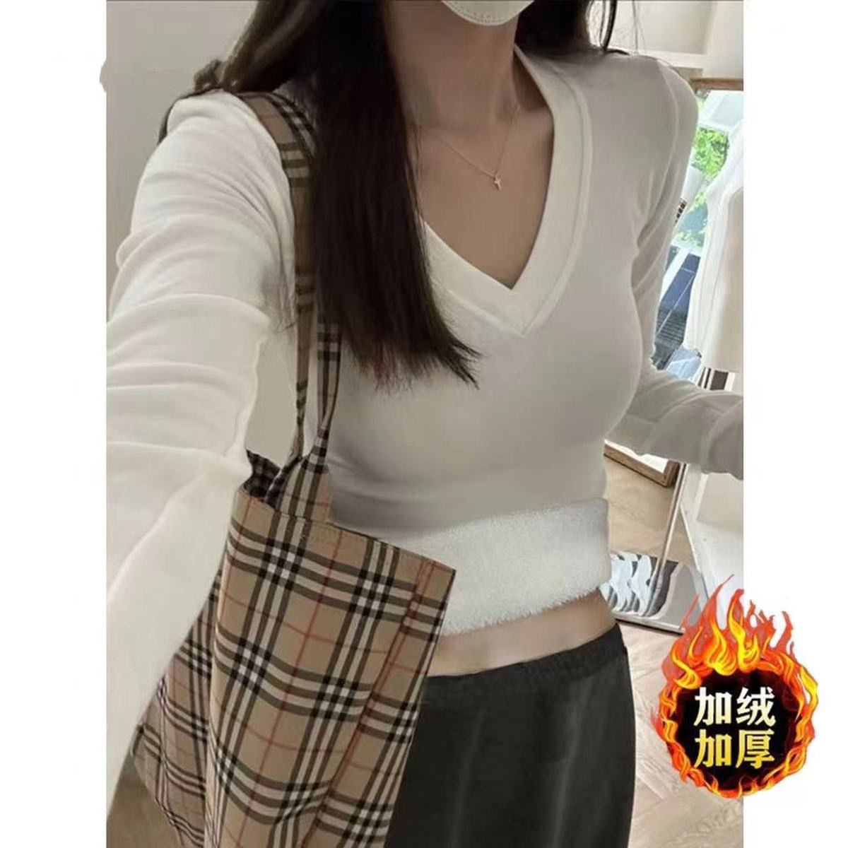 冬季保暖打底内搭T恤潮