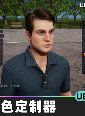 Character Customizer通用角色定制器系统鼻子眼睛嘴巴UE5虚幻5.1