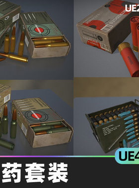 Ammo Set弹药套装4.27虚幻UE5道具终极弹药弹药筒武器装弹动画