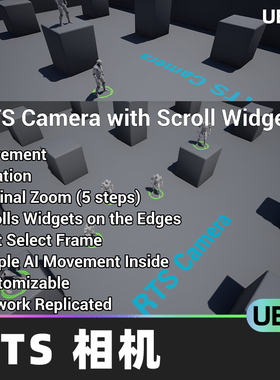 有效RTS相机可定制UE5回转移动原始缩放蓝图人工智能运动设计素材