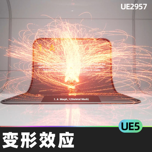 Niagara Effect变形效应UE5视觉效果粒子消散溶解变形特效 Morph