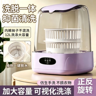 新款内衣内裤洗衣机迷你洗脱一体贴身衣物专用懒大容量袜子洗衣机