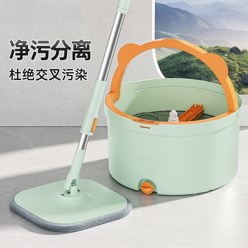 平板拖把家用一拖净污分离水桶免手洗干湿两用懒人专用神器拖布地