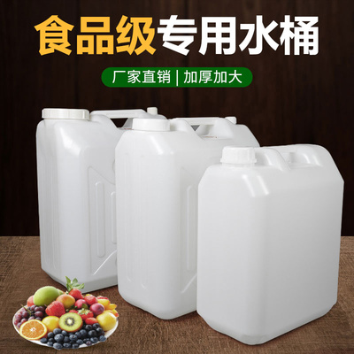 食品级专用水桶长方形加厚耐用油桶空桶水桶储水专用油壶大号带盖