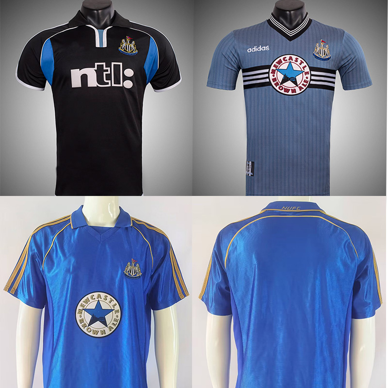 纽卡斯尔复古足球服球衣 Newcastle retro vintage jersey shirt