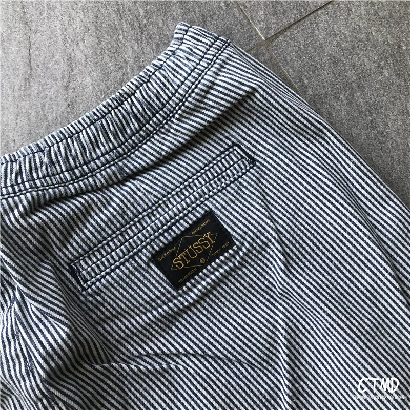 "Special Australian version of Stussy Worker Street PANT striped casual workpiece long trousers straight type couple"