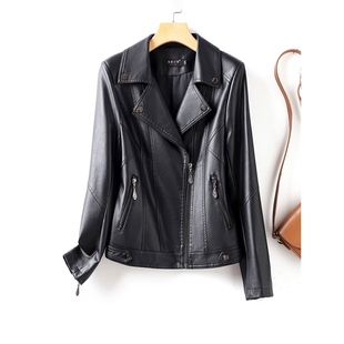 海宁绵羊皮修身小个子夹克大牌春秋季显瘦短款真皮皮衣小外套优雅