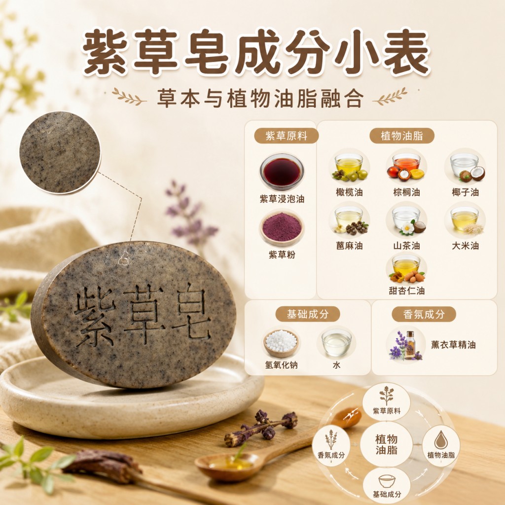 紫草手工冷制皂温和清洁