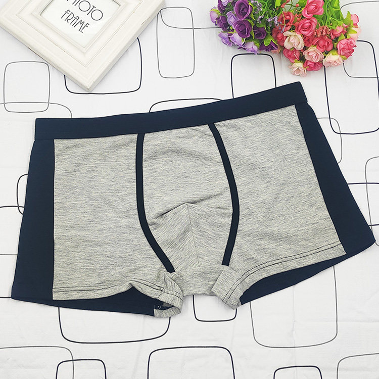 男士平角内裤纯棉抗菌u凸男生四角短裤衩潮流宽松透气青年 帅酷神