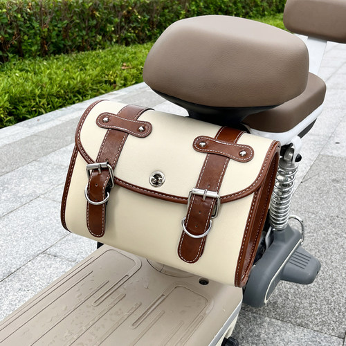 电动车皮革挂包雅迪爱玛台铃通用
