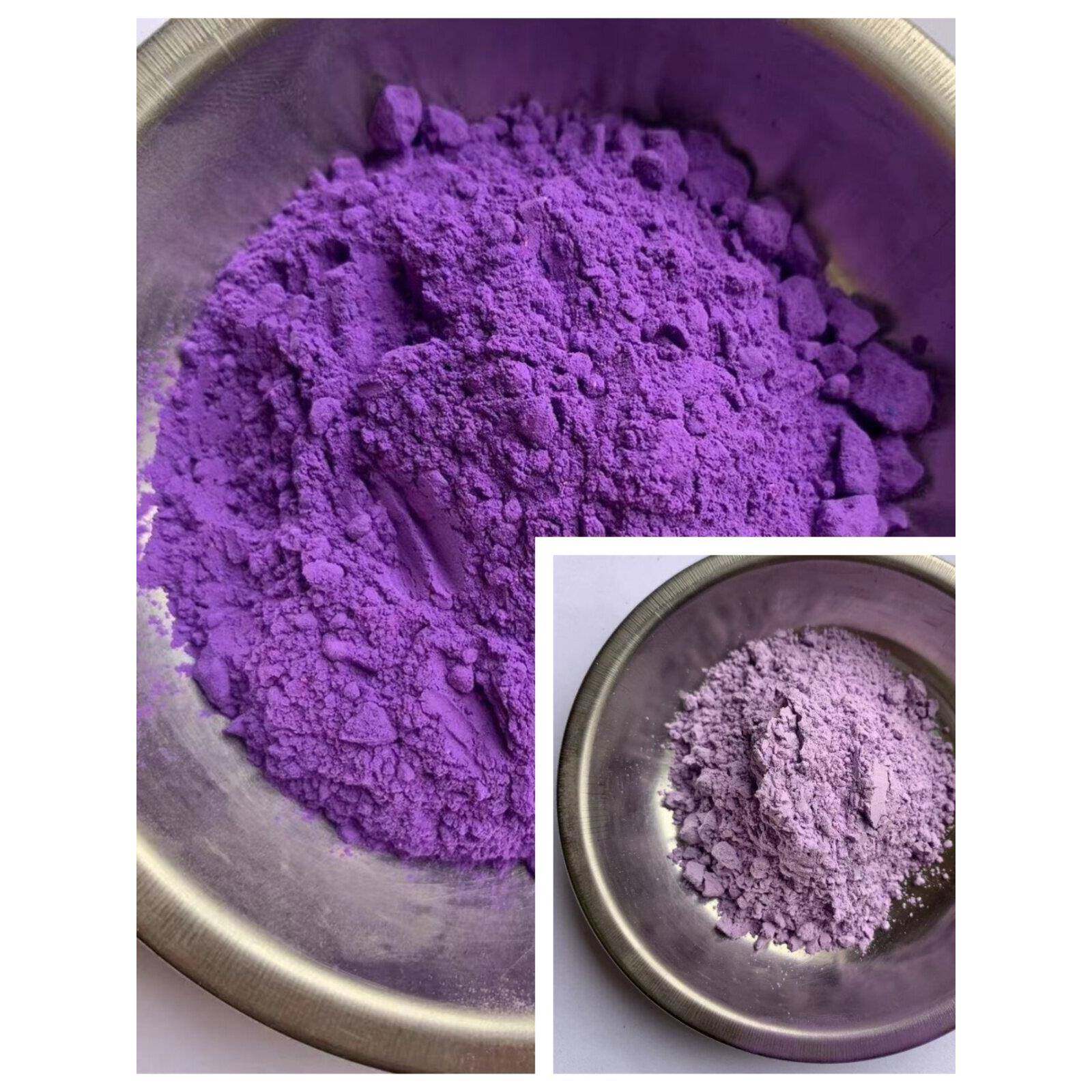 新岩紫色颜料100克新矿浅紫紫水晶末300目灰紫矿物天然紫晶