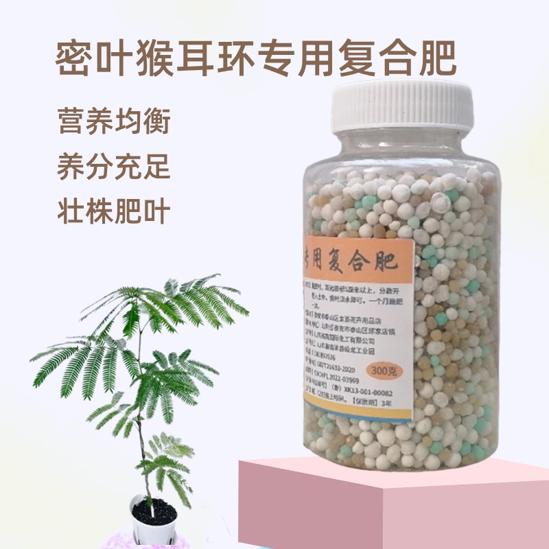 密叶猴耳环盆栽绿植颗粒缓释肥料