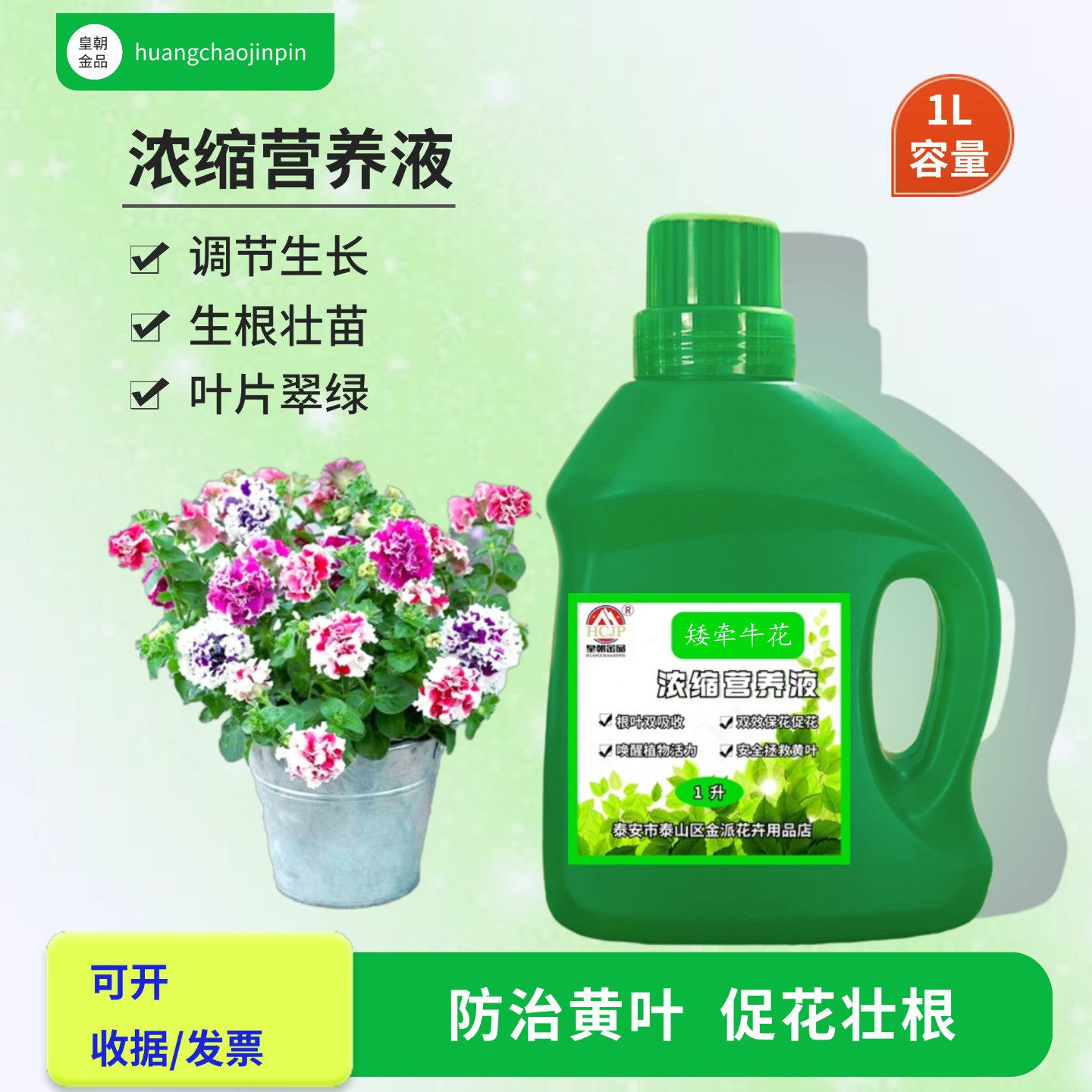 矮牵牛花盆栽浓缩营养液水溶肥料