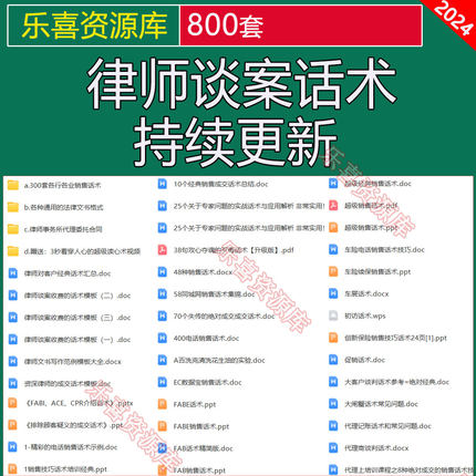 律师谈案话术事务所法律代理委托打官司收费销售成交用语模板技巧